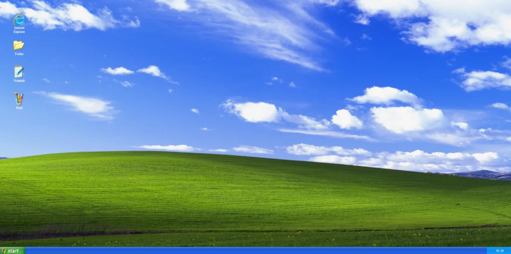WindowsXP website screenshot